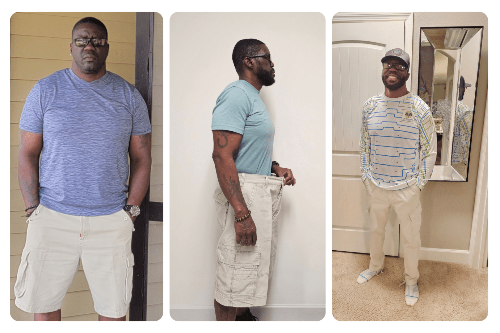 Weight management transformation — before and after